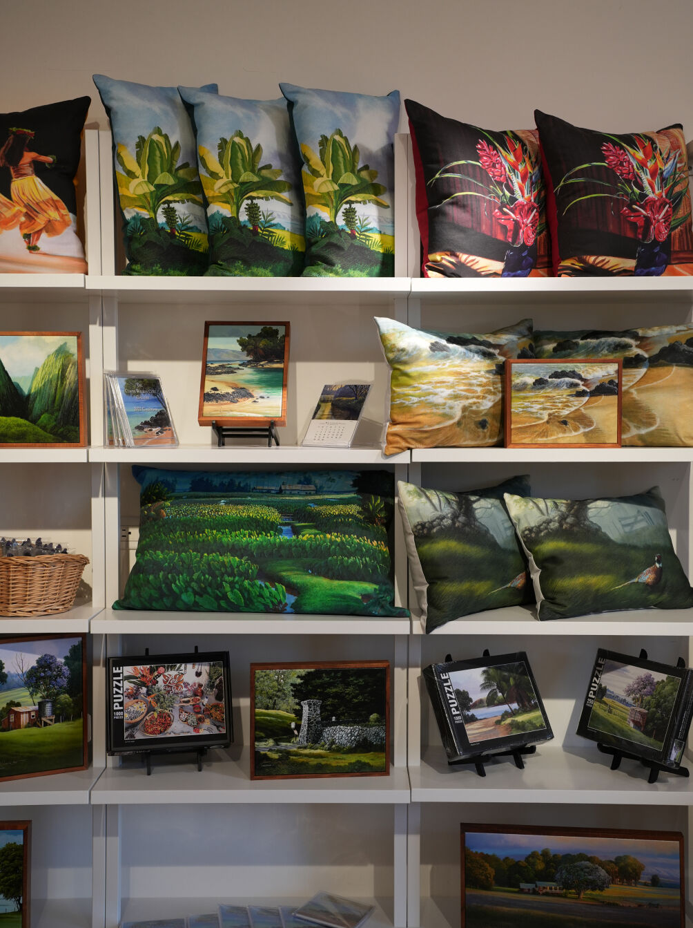 Hand-sewn gift items, all made on Maui