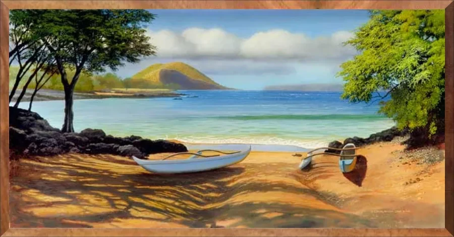 Canoes at the Landing, 1-Piece Frame