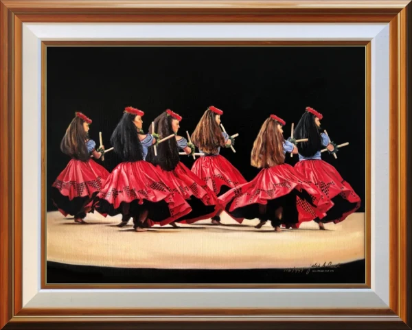 Hālau Nā Lei Kaumaka O Uka (in Red)