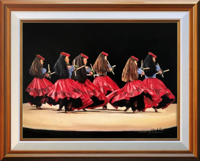 Hālau Nā Lei Kaumaka O Uka (in Red)