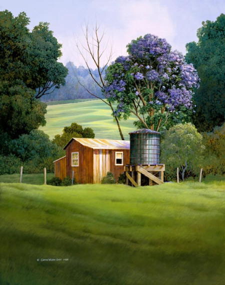 Lavender Rain in Full Bloom