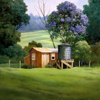 Lavender Rain in Full Bloom