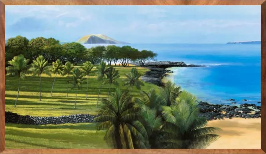 Old Makena (Uncut), 1-Piece Frame