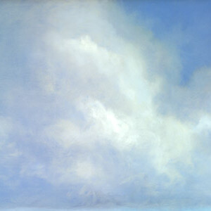 Tall white clouds over the sea, from The Ice Cream Man